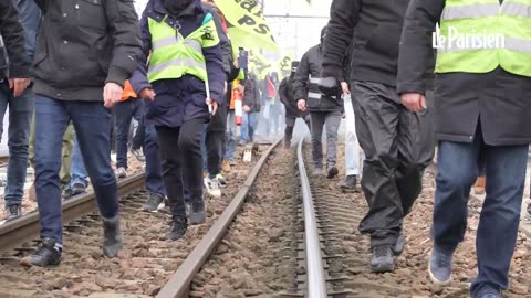 FRANCIA, LYON - PROTESTE DEL 28 MARZO CONTRO LA RIFORMA DELLE PENSIONI