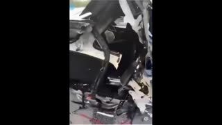 Tesla explodes at traffic lights,,