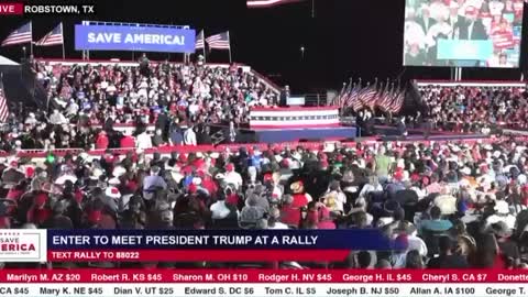 Wow! Patriots sing national anthem in solidarity at Trump rally. Beautiful!!