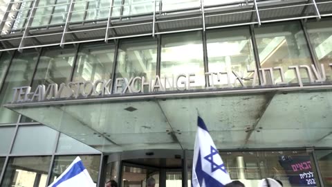 Protests at stock exchange before Israel Knesset vote