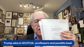 Trump wins in SCOTUS- professors and pundits lose!