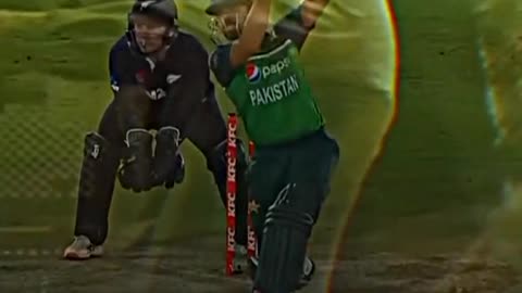 The Babar azam timing shot for the six