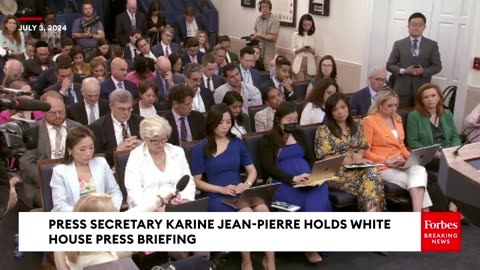 Karine Jean-Pierre Asked Point Blank If Biden & Harris Have Discussed The Vice President Taking Over