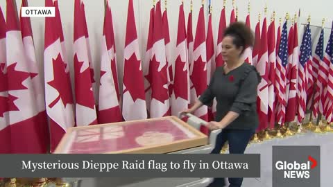 Remembrance Day Mystery flag to mark 80th anniversary of disastrous Dieppe raid