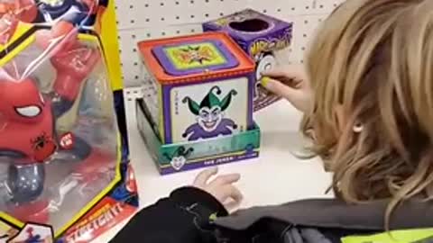 Kids Gets Scared And Falls Back While Playing With Joker In Box 2021