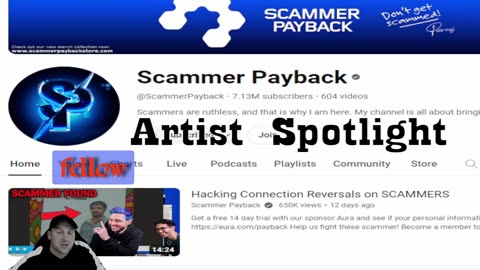 Artist Spotlight on Scammer Payback Pierogi and his Team Taking Down Hackers. Short Intro