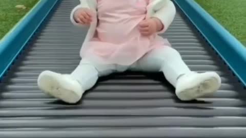 Sliding Baby | Watch Short Reel of Baby is sliding in the stairs | 😂😂 | Cute Baby