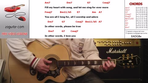 Fly Me To The Moon - Frank Sinatra (Acoustic Cover) with Chords and Lyrics (Bossa Nova)