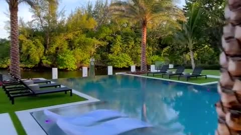 Check out this backyard of a $29million home we shot in Boca Raton.