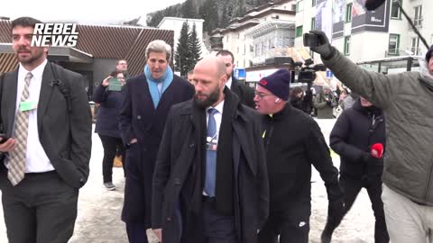 John Kerry gets grilled by Rebel News at Davos