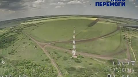 🇺🇦 Ukraine Russia War | Ukrainian FPV Drone Hits Russian EW Tower | RCF