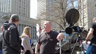Members of the Press speak their mind to undercover James O’Keefe at Trump arraignment