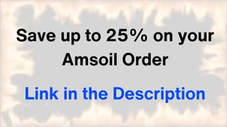 Save up to 25% on Your Amsoil Order