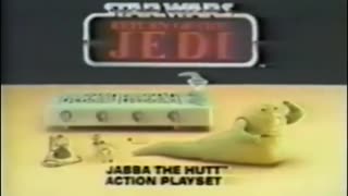 Star Wars 1983 TV Vintage Toy Commercial - Return of the Jedi Jabba The Hut Action Playset