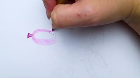 Drawing realistic balloon dog using colored pencils || quick and easy promo video