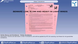 Principles of flight Lesson 5 - Lift - Wake Turbulence