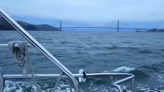 Sailing Outside the Golden Gate Bridge