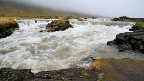 Meditation and relaxation, Aerial view of Iceland, Beauty of Iceland, calm music