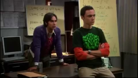 Sheldon And Raj Working Hard - The Big Bang Theory