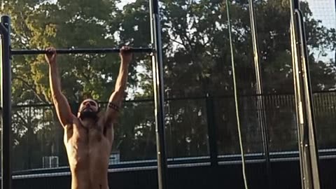 13 Pull Ups in a Row (Controlled Medium Speed Movement)