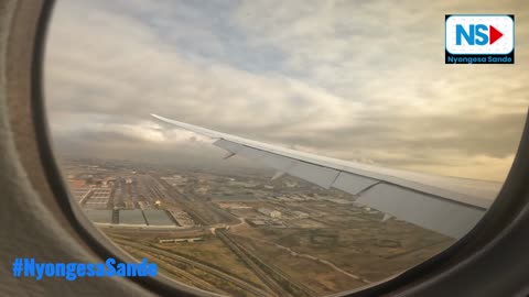 Landing Smoothly at JKIA on Board Qatar Airways