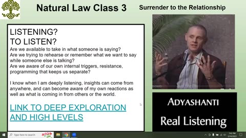 Natural Law Intro Class Listening introduction Feb 14 2023