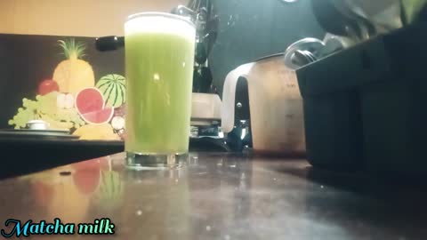 How to make matcha milk.