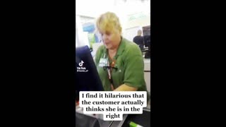 Black woman at dollar tree records racist cashier mistreating her and her 4 bastard children