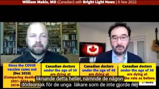 # 711 - KVK - Mycket höga dödstal på Kanadensiska vaccinerade läkare. SVENSKTEXTAD.