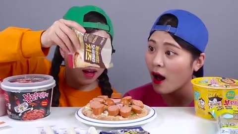 Mukbang Fire Spicy Noodle