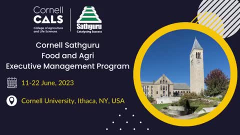 Cornell Sathguru Food and Agri Executive Management Program