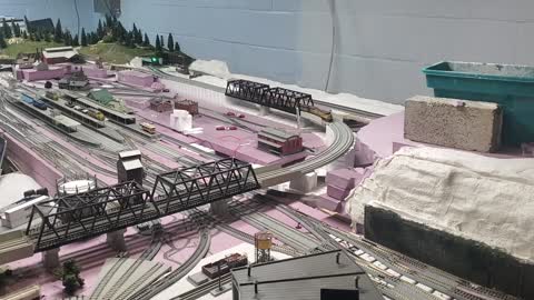 Michael's Trains - One loop on one of the layouts