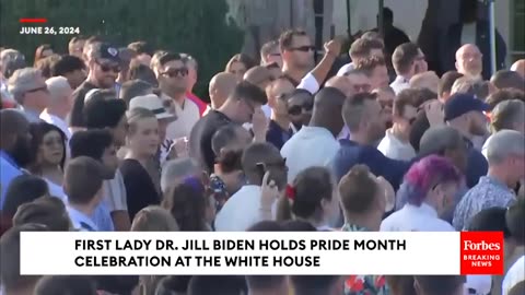 BREAKING NEWS- Secret Service Agents Remove Pro-Ceasefire Protester From White House Pride Event