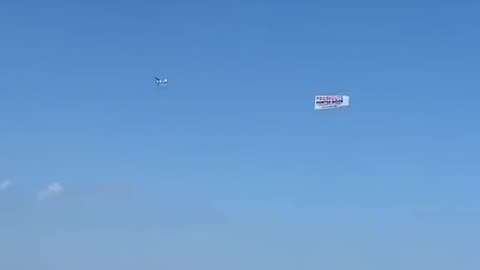 'Prosecute Hunter Biden' banner towed by a plane spotted over his father’s Delaware beach house