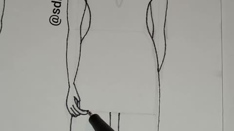 Fashion Illustration Line Drawing
