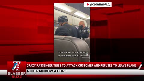 Crazy Passenger Tries To Attack Customer And Refuses To Leave Plane