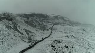 Drone captures amazing shots of Yorkshire Dales covered in snow