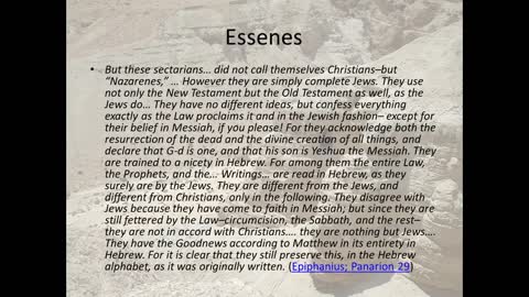 The Essenes Part 3