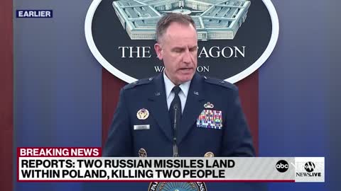 Pentagon reacts to unconfirmed reports of rockets landing in Poland