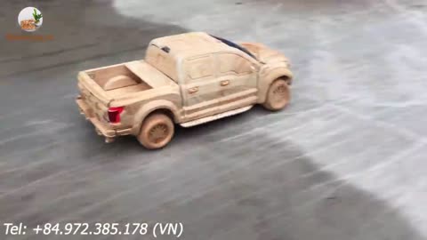 Wood Carving - Ford F150 RAPTOR 2020 - Woodworking