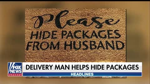 Amazon delivery man captured following doormat's instruction to 'hide packages from husband'