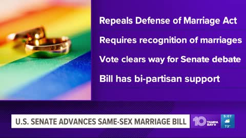 Same-sex marriage legislation clears key Senate hurdle