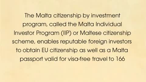 Malta citizenship scheme