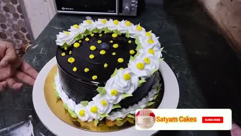 So Beautiful Chocolate Cake _ Tutorial By SatyamCakes #cakeideas #cakedesign #satyamcakes