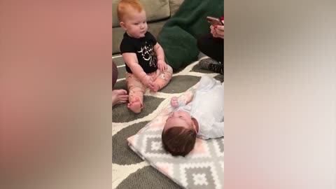 Funny Siblings First Meeting Newborn Baby #2 - WE LAUGH