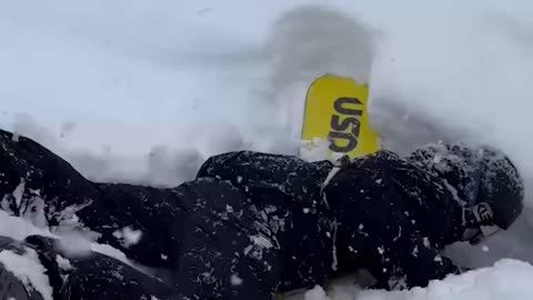 In Sochi, snowboarders rescued a boy who spent half an hour in snow captivity