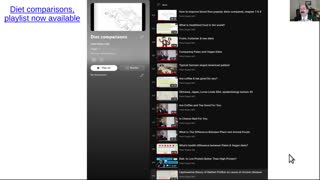 Diet comparisons playlist now available.