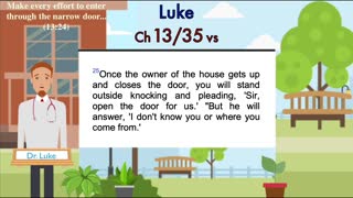 Luke Chapter 13 (Holy Bible, Audio Video Daily Reading, Non-Dramatized Calm Talking Bible with Text)