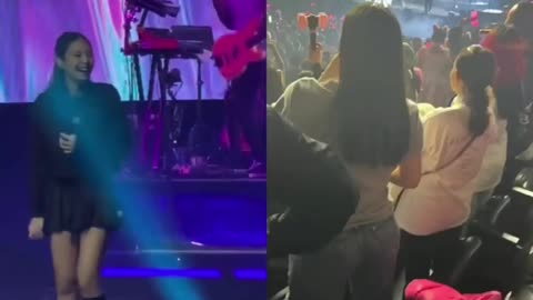 LISA's Mom in today's concert , fans worry about LISA's health