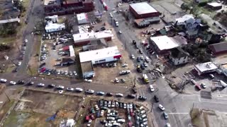 Tornadic winds blow roof off buildings in Alabama